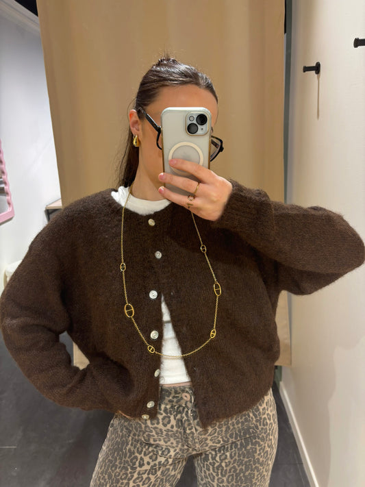 Cardigan COZY chocolat