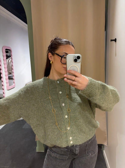 Cardigan COZY kaki clair