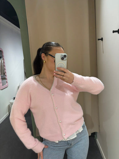 Cardigan PERLA rose