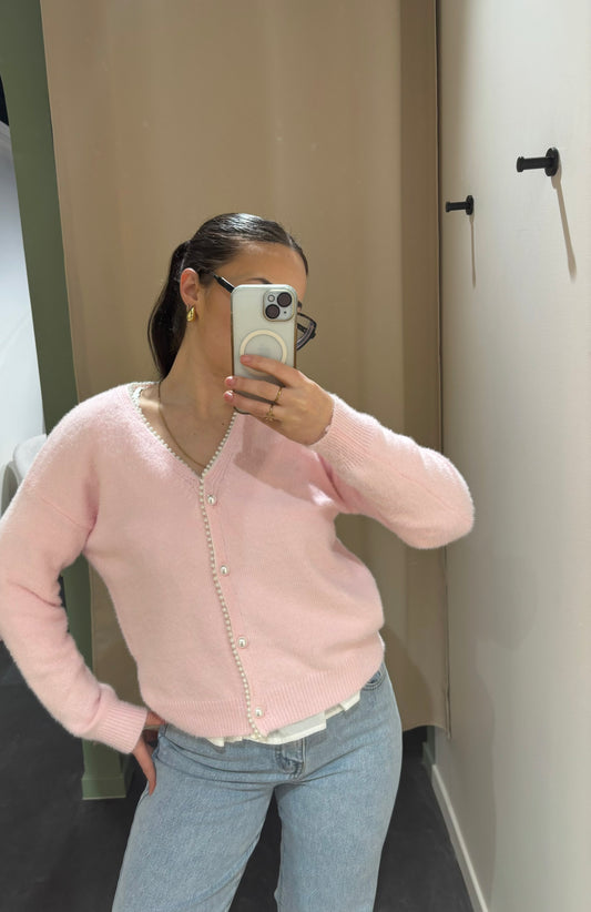 Cardigan PERLA rose