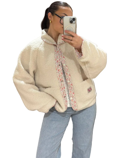 Veste polaire BLOOM écru