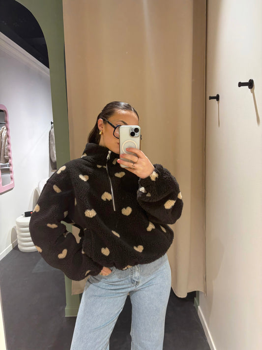 Polaire PAULINE motifs cœurs