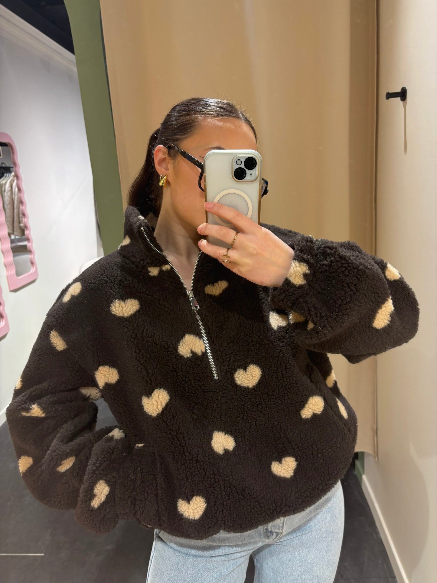 Polaire PAULINE motifs cœurs