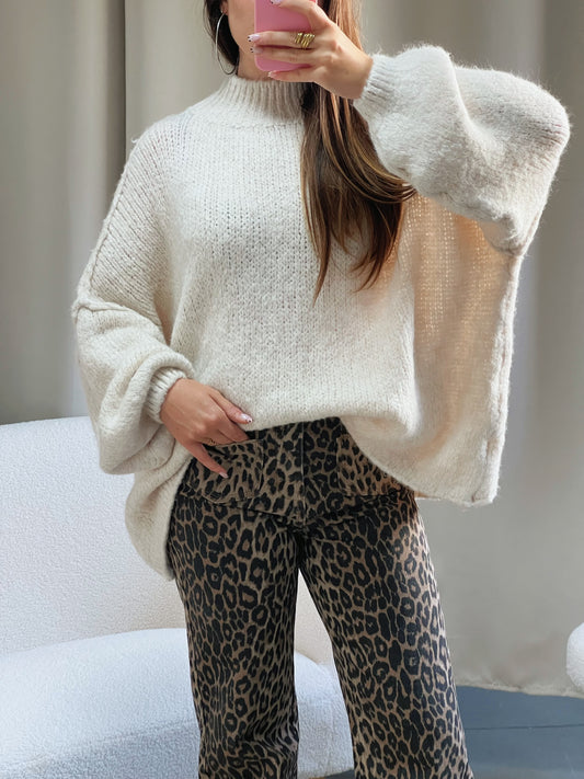 Pull FALLON écru