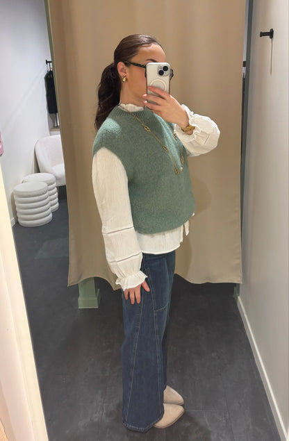 Pull LIVIA kaki clair