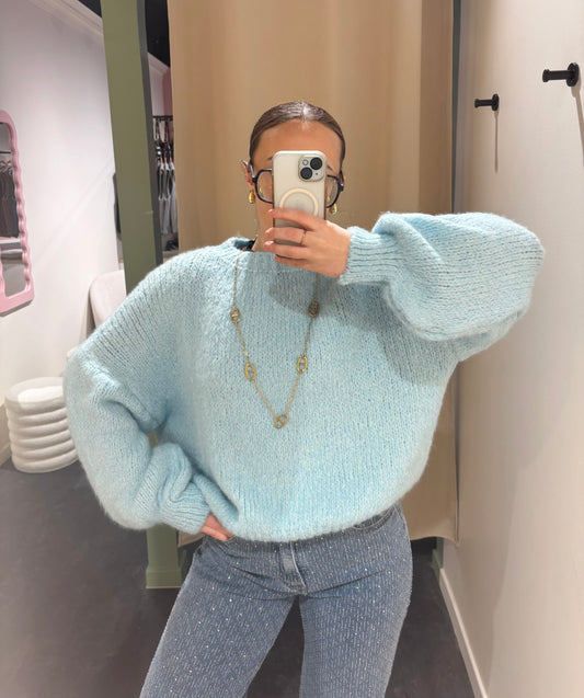Pull FANNY bleu ciel