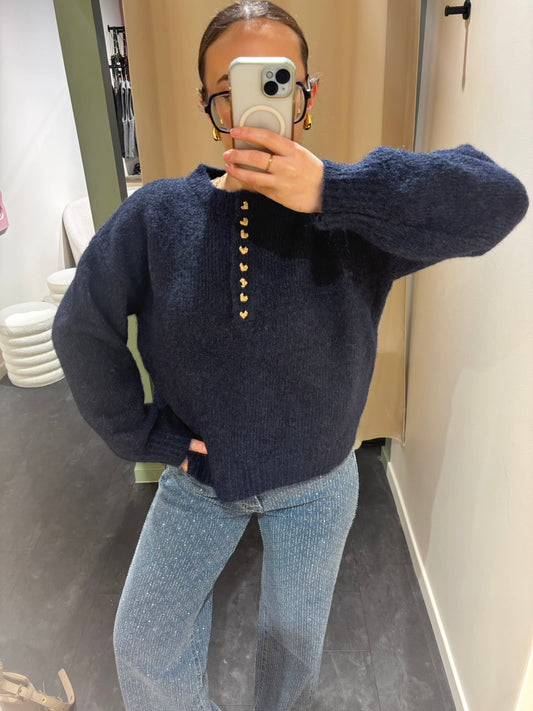 Pull CHÉRIE bleu marine