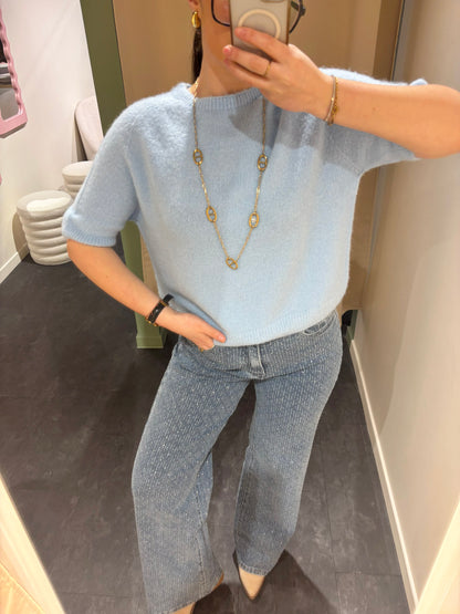 Pull MAËLYS bleu ciel