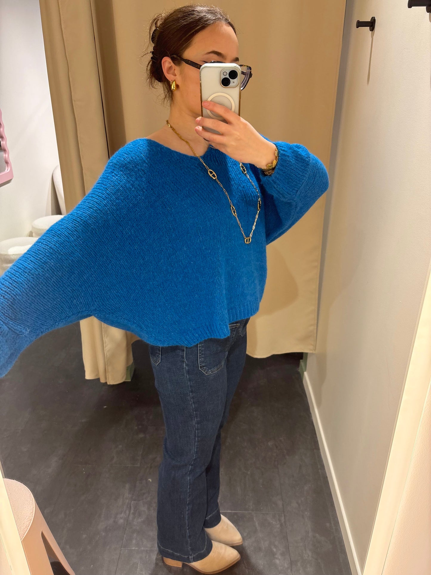 Pull KIRBY bleu électrique