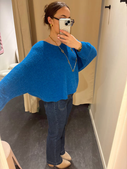 Pull KIRBY bleu électrique