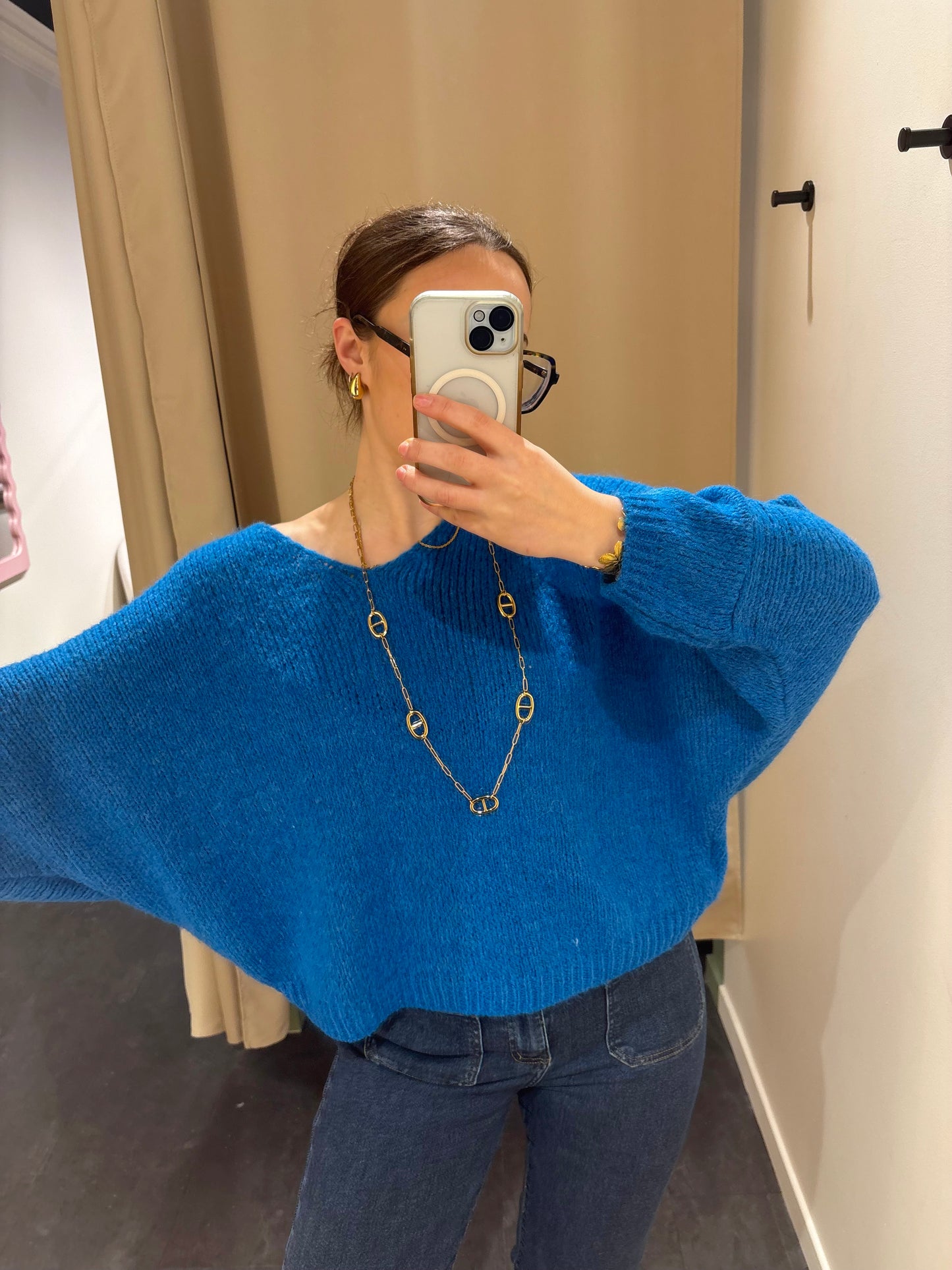 Pull KIRBY bleu électrique