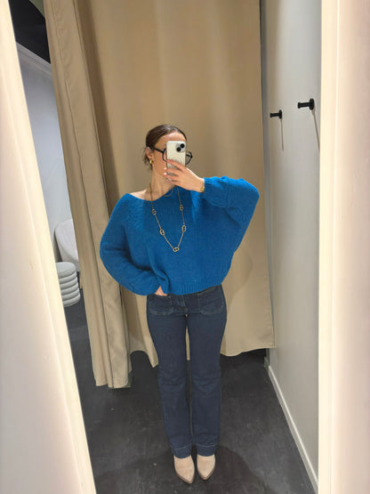 Pull KIRBY bleu électrique