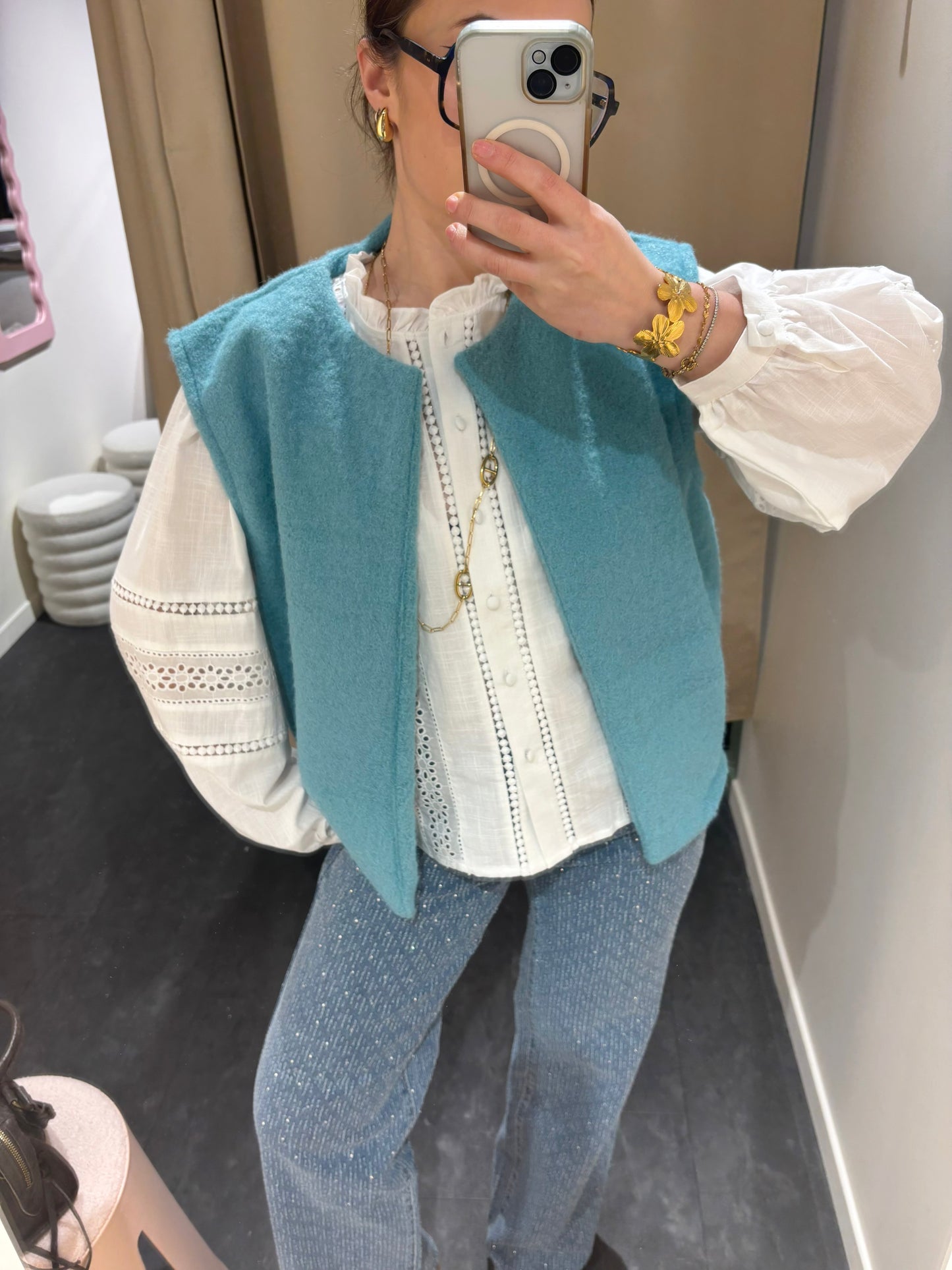 Veste ROMY turquoise