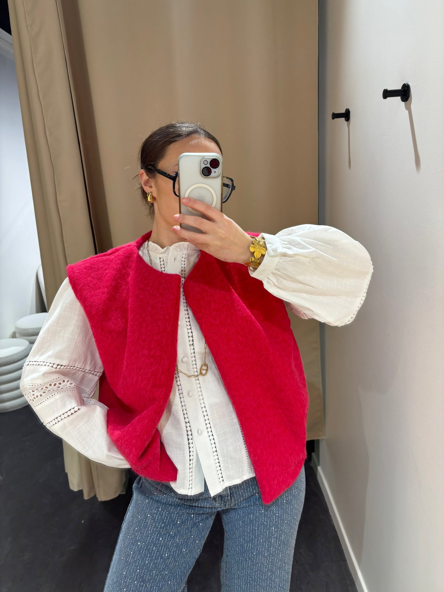 Veste ROMY framboise
