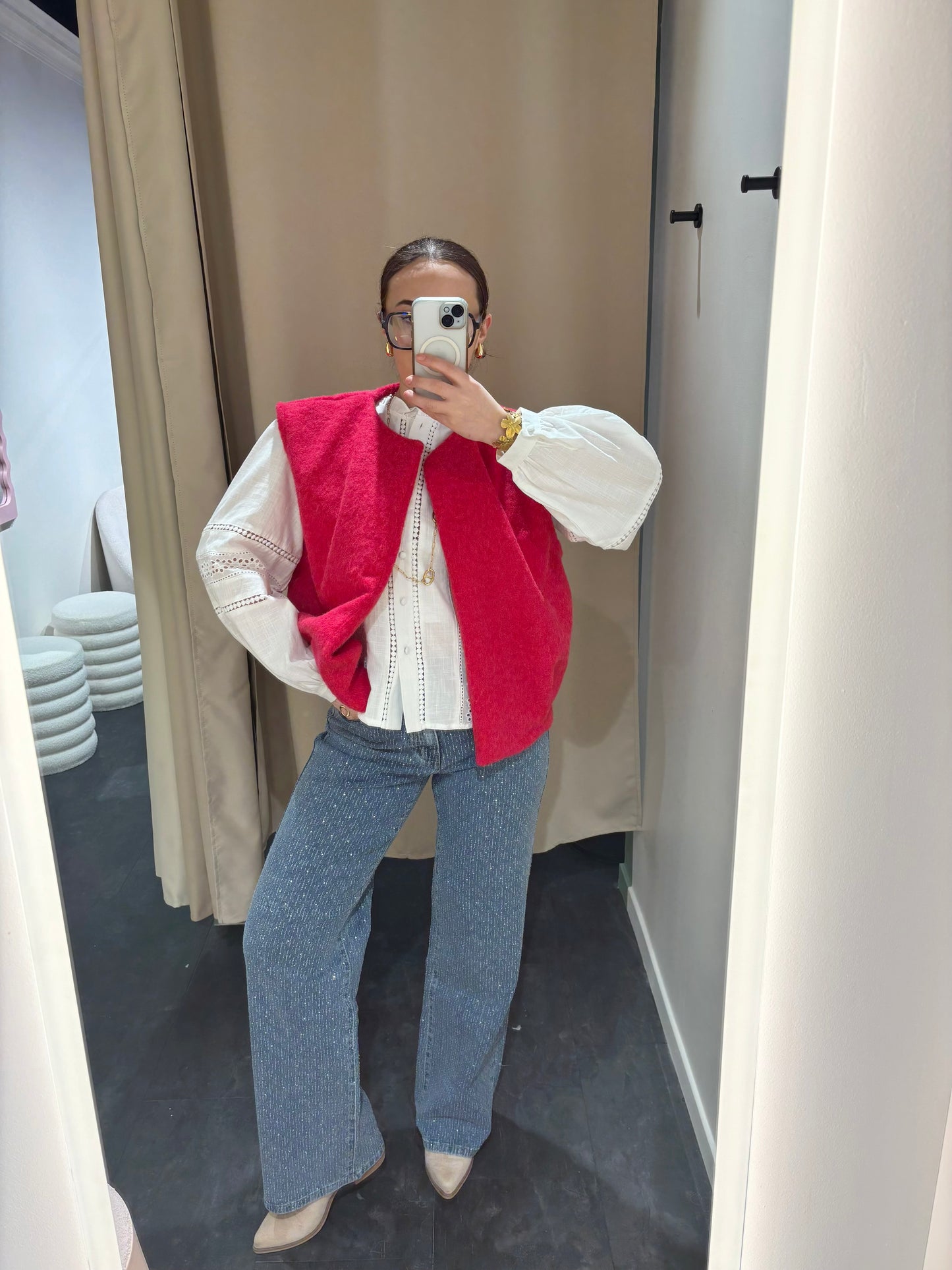 Veste ROMY framboise