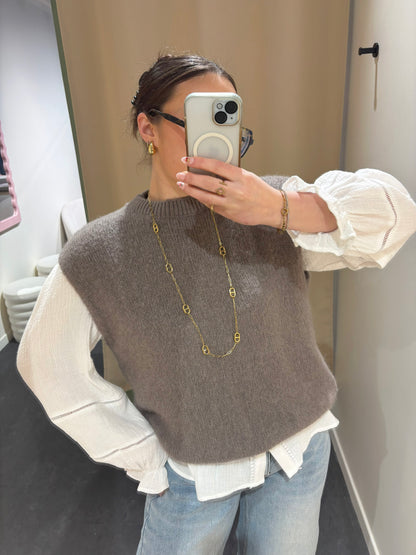 Pull LIVIA noisette