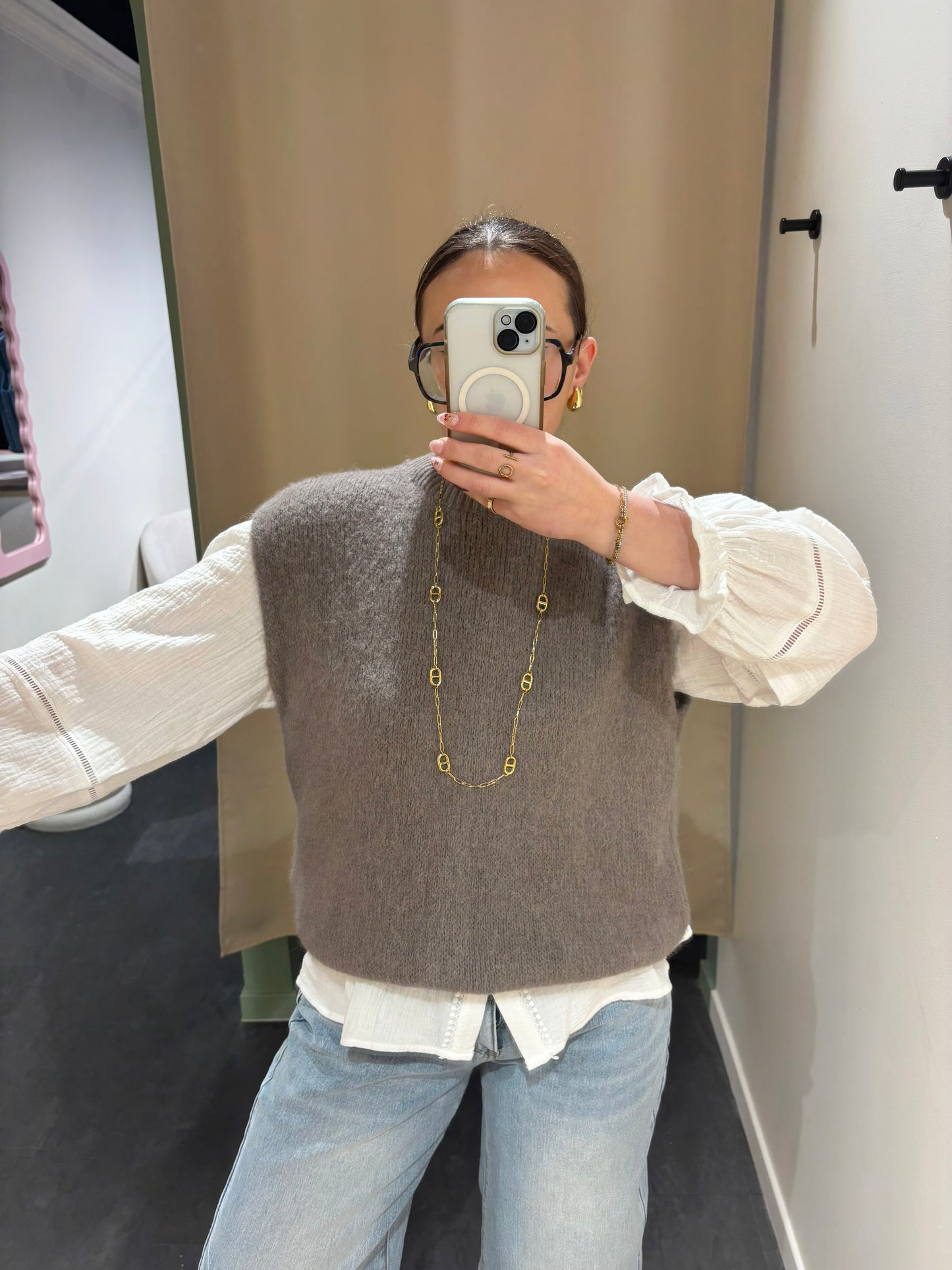 Pull LIVIA noisette