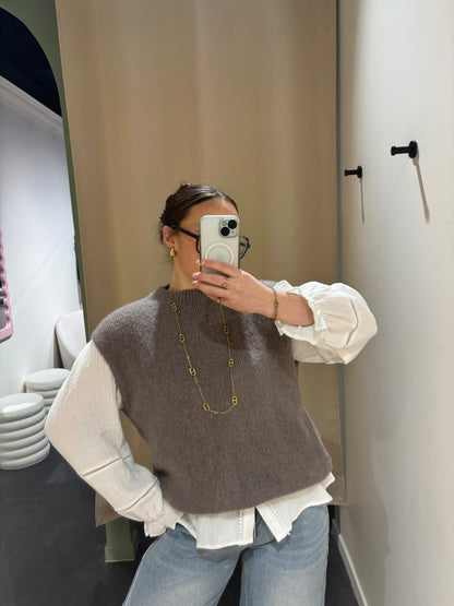 Pull LIVIA noisette