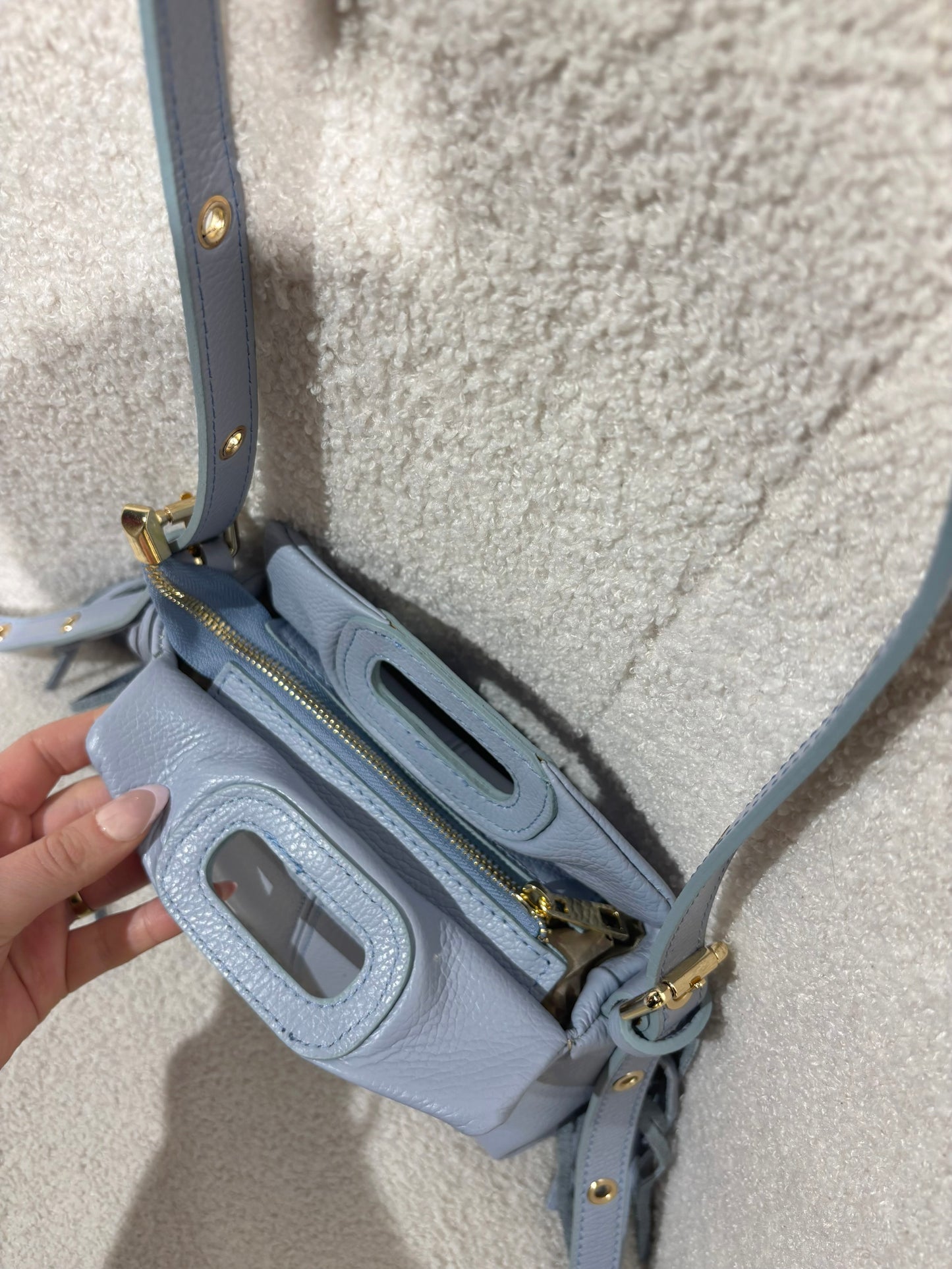 Sac MUSE bleu ciel mat