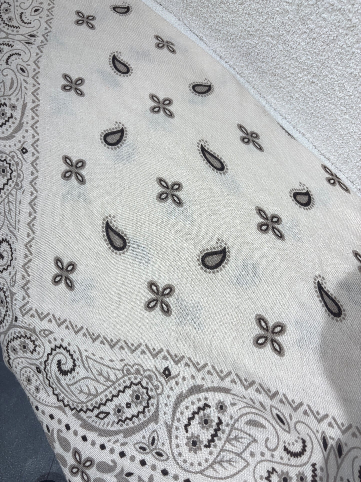 Foulard bandana beige