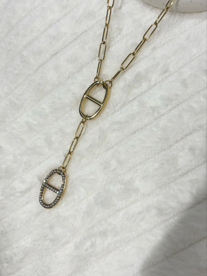 Sautoir Y MARINE strass