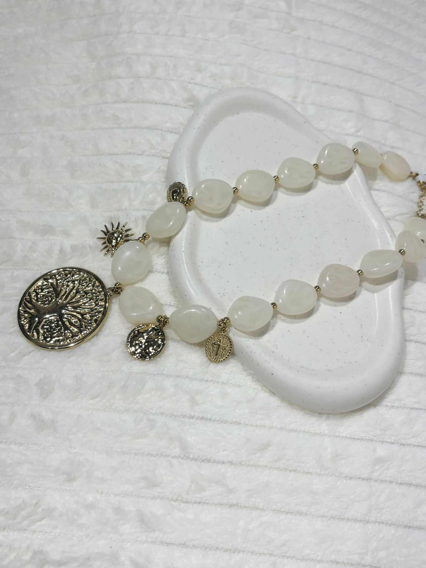 Collier AMBRE écru