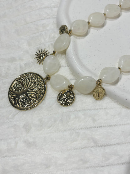 Collier AMBRE écru