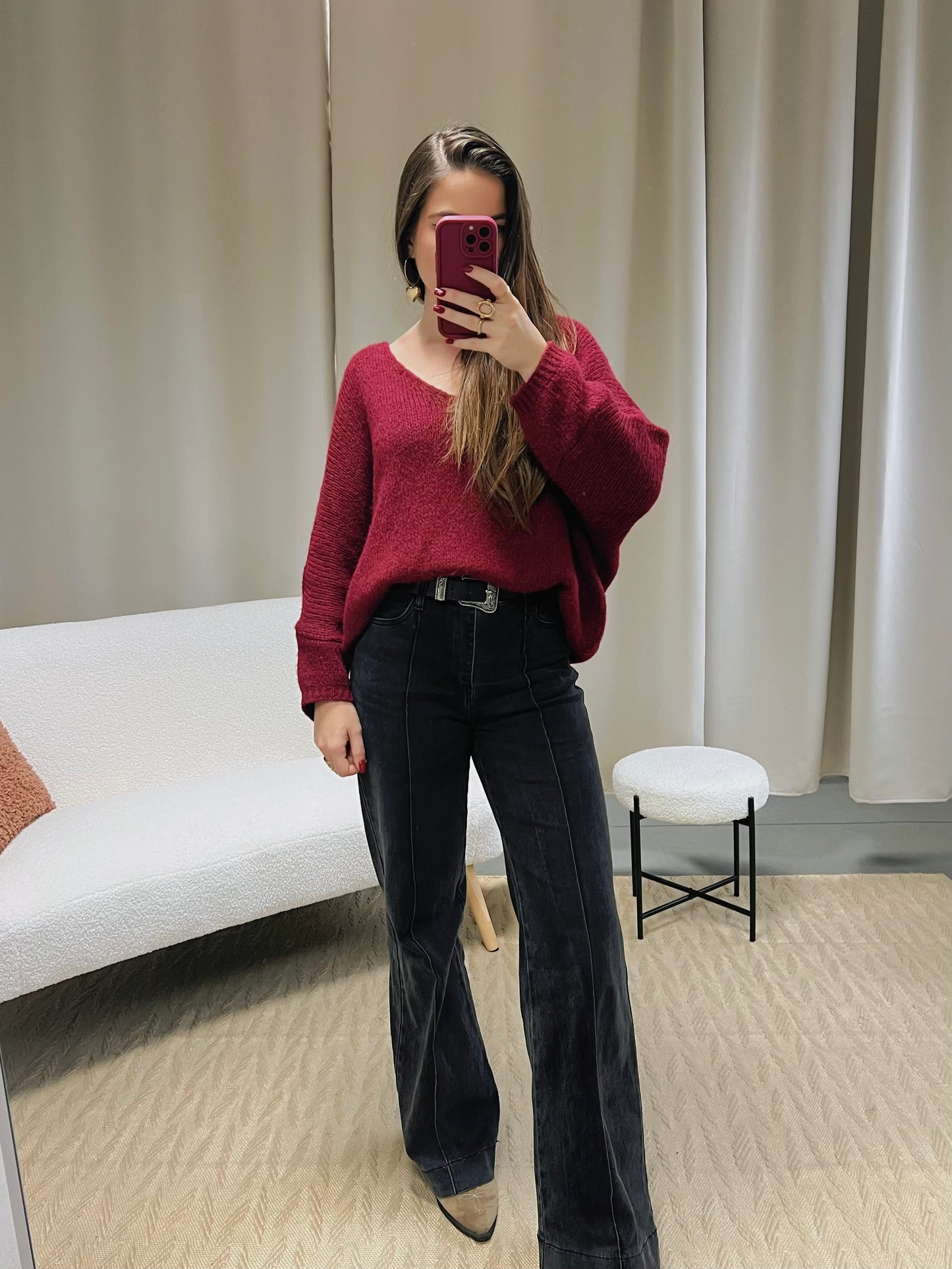 Pull KIRBY bordeaux