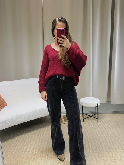 Pull KIRBY bordeaux