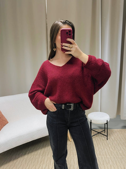 Pull KIRBY bordeaux