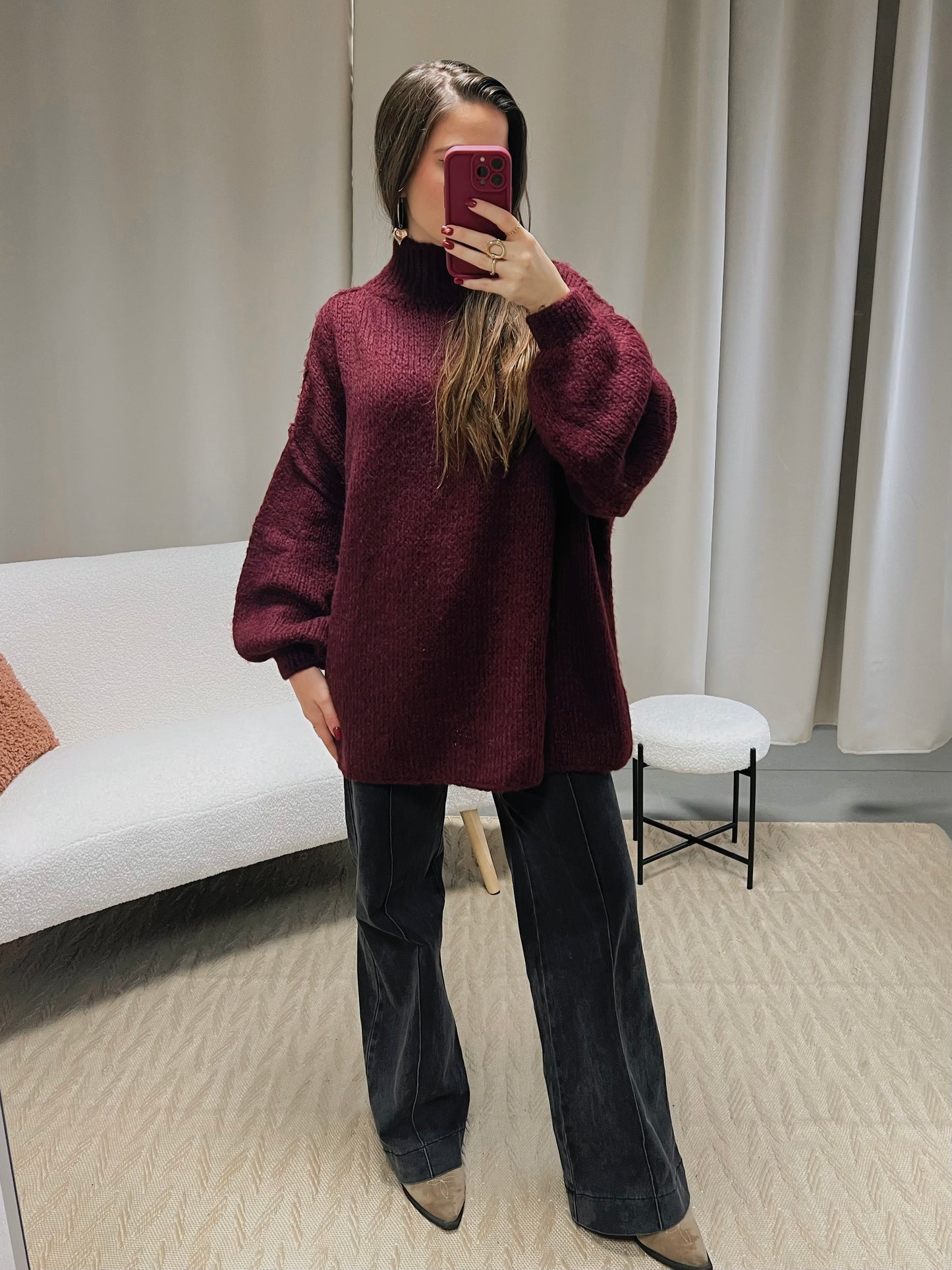 Pull FALLON bordeaux
