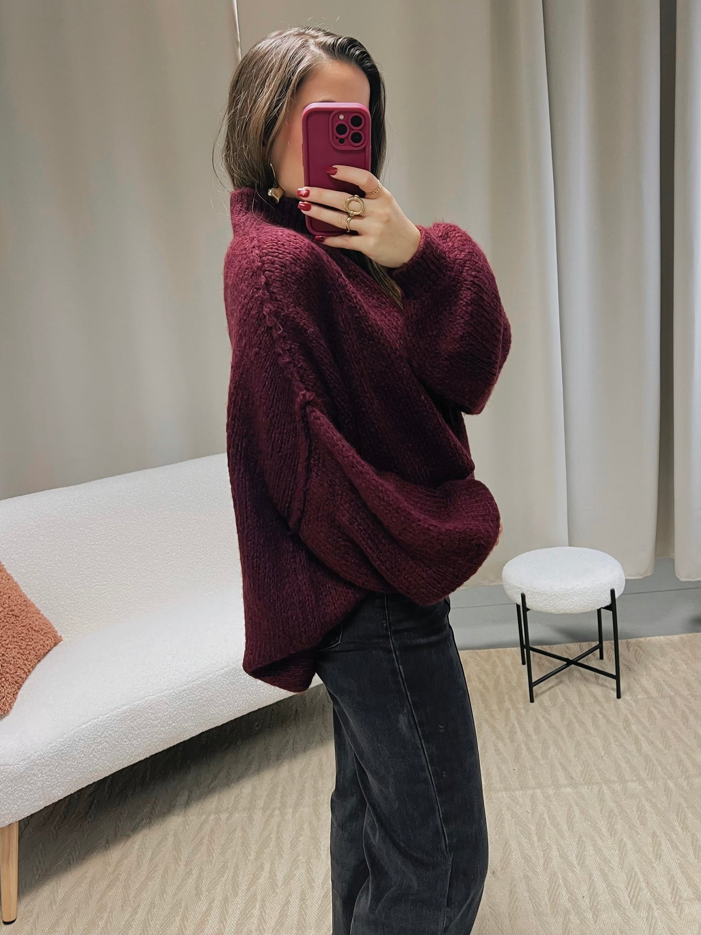 Pull FALLON bordeaux