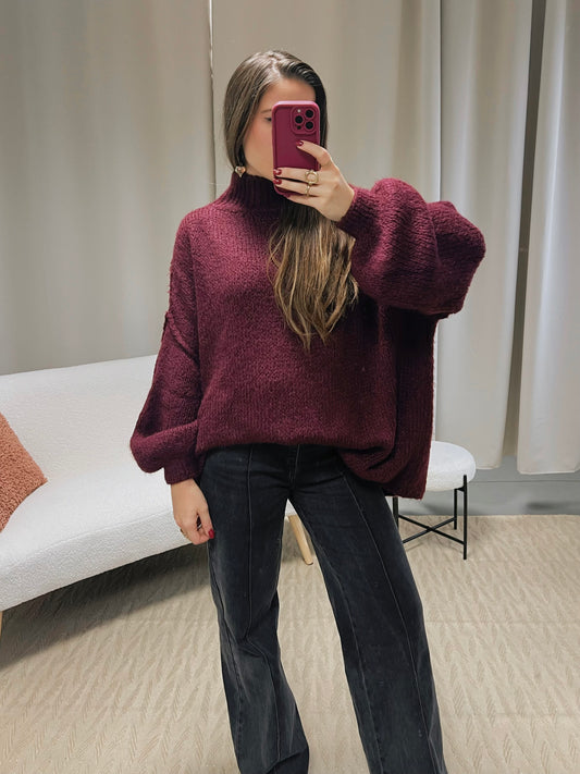 Pull FALLON bordeaux