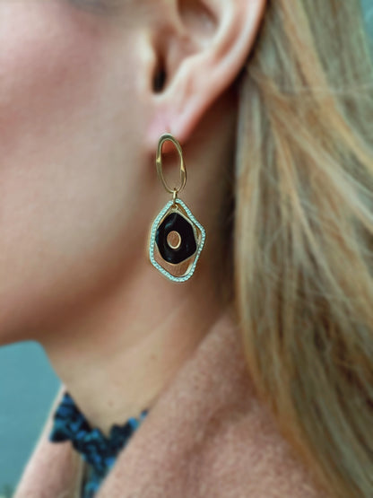 Boucles d'oreilles IRENA strass