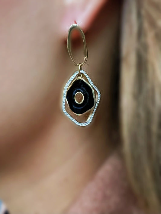 Boucles d'oreilles IRENA strass