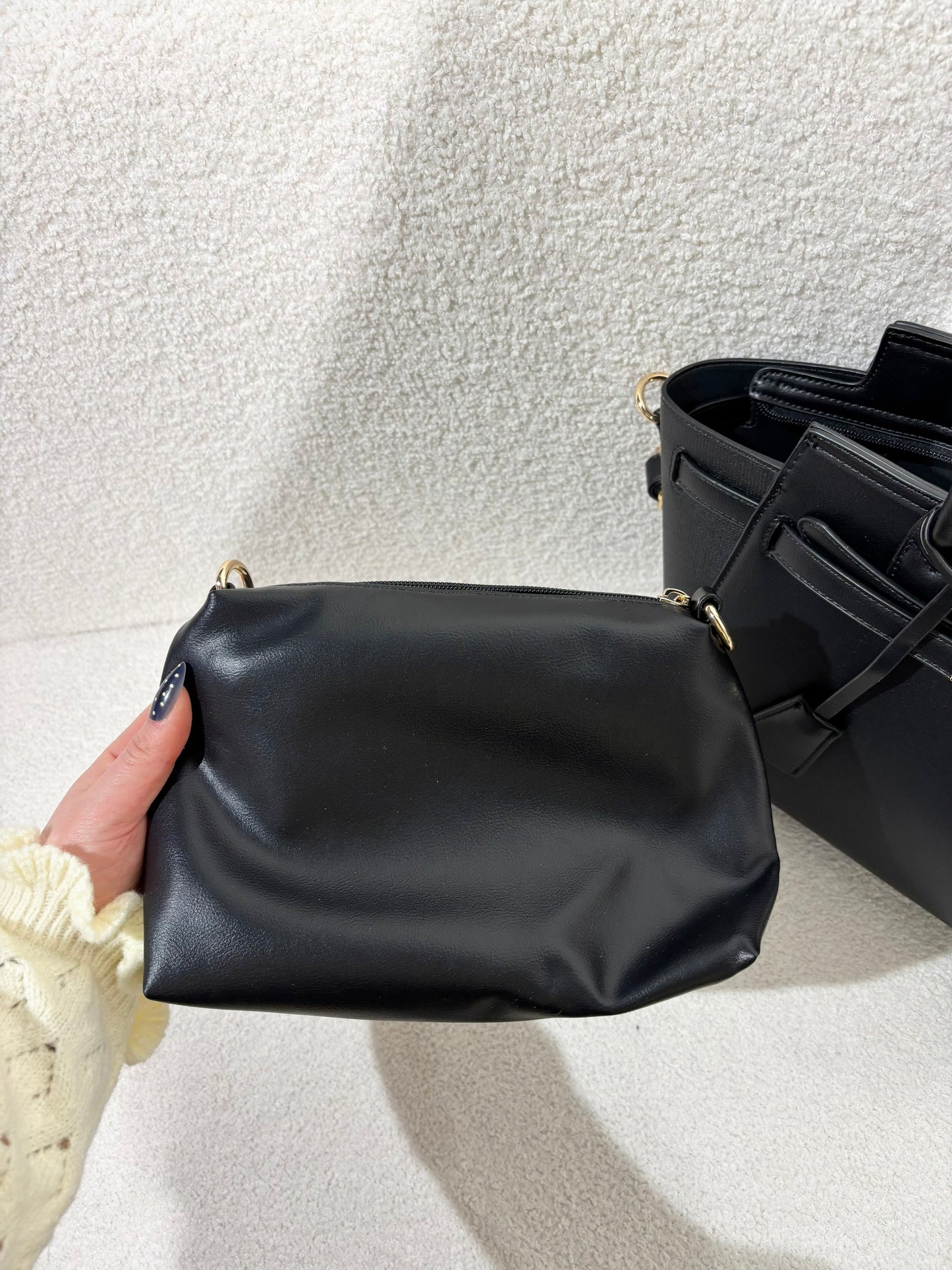 Sac HÉLIO noir en similicuir