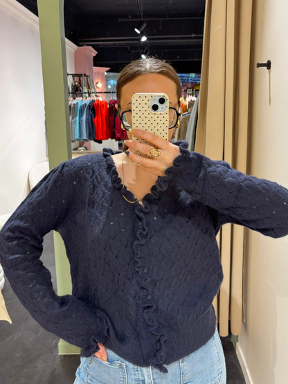 Cardigan LOLA bleu marine