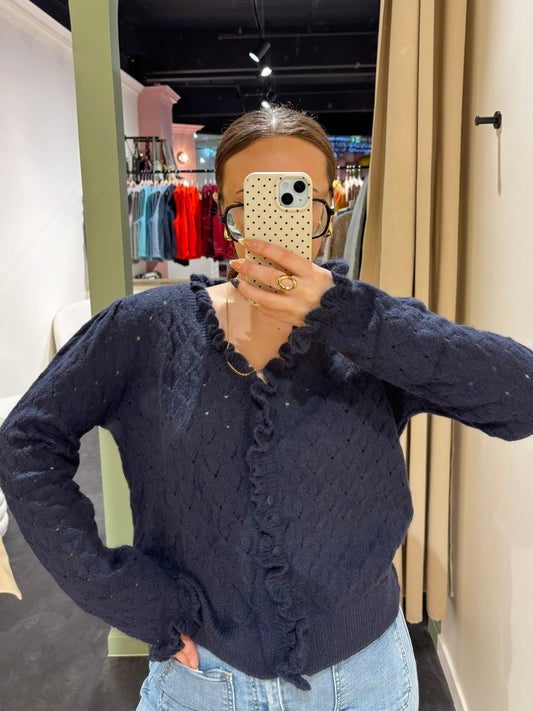 Cardigan LOLA bleu marine