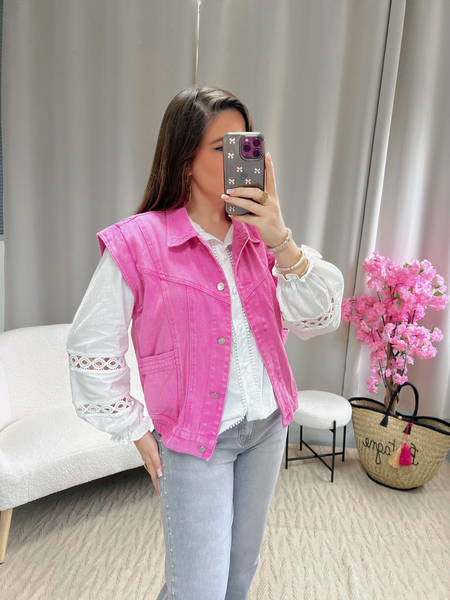 Veste ROCK rose