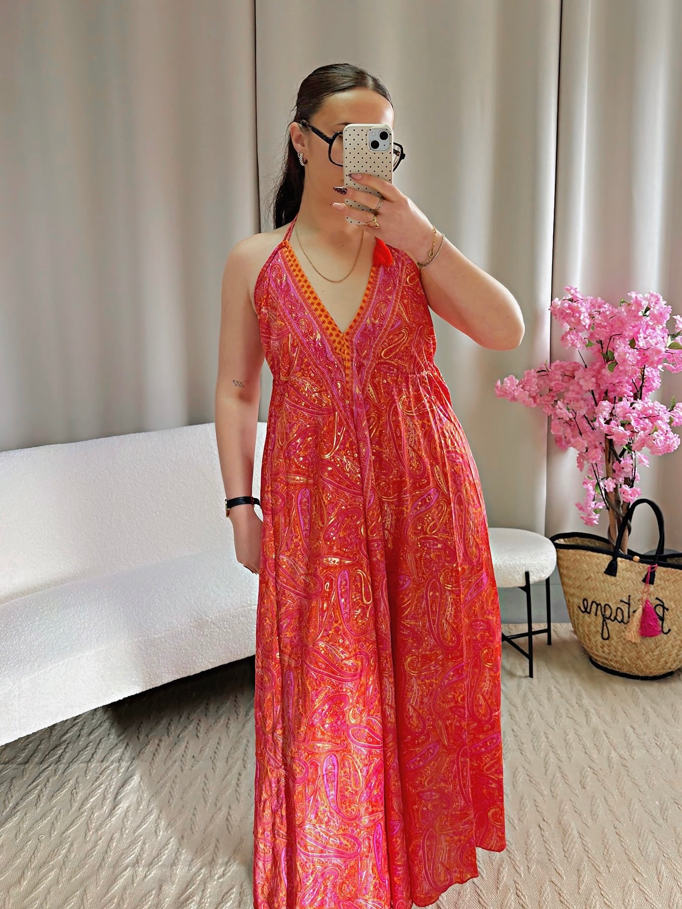 Robe BOHÈME orange