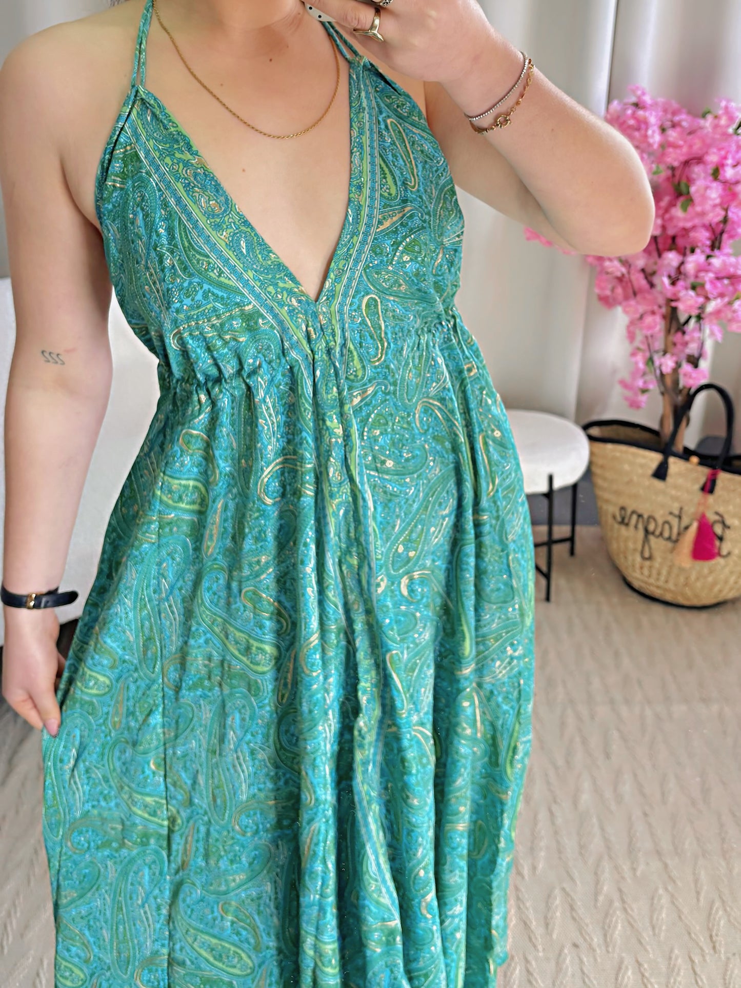 Robe BOHÈME verte