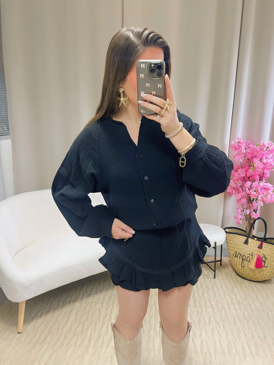Chemise LINA noire