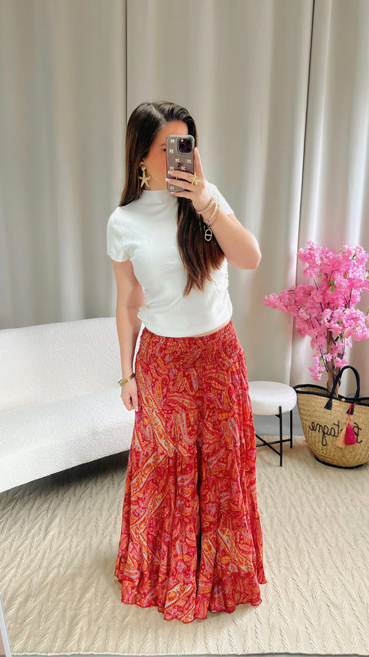 Jupe BOHÈME rouge