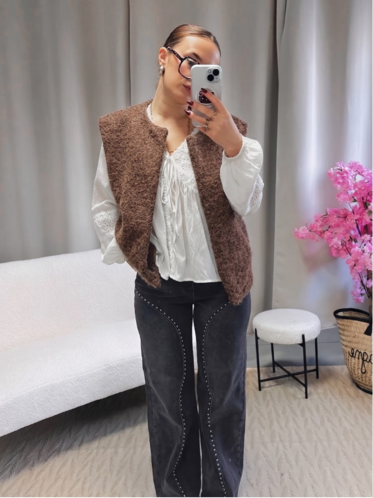 Veste ROMY marron