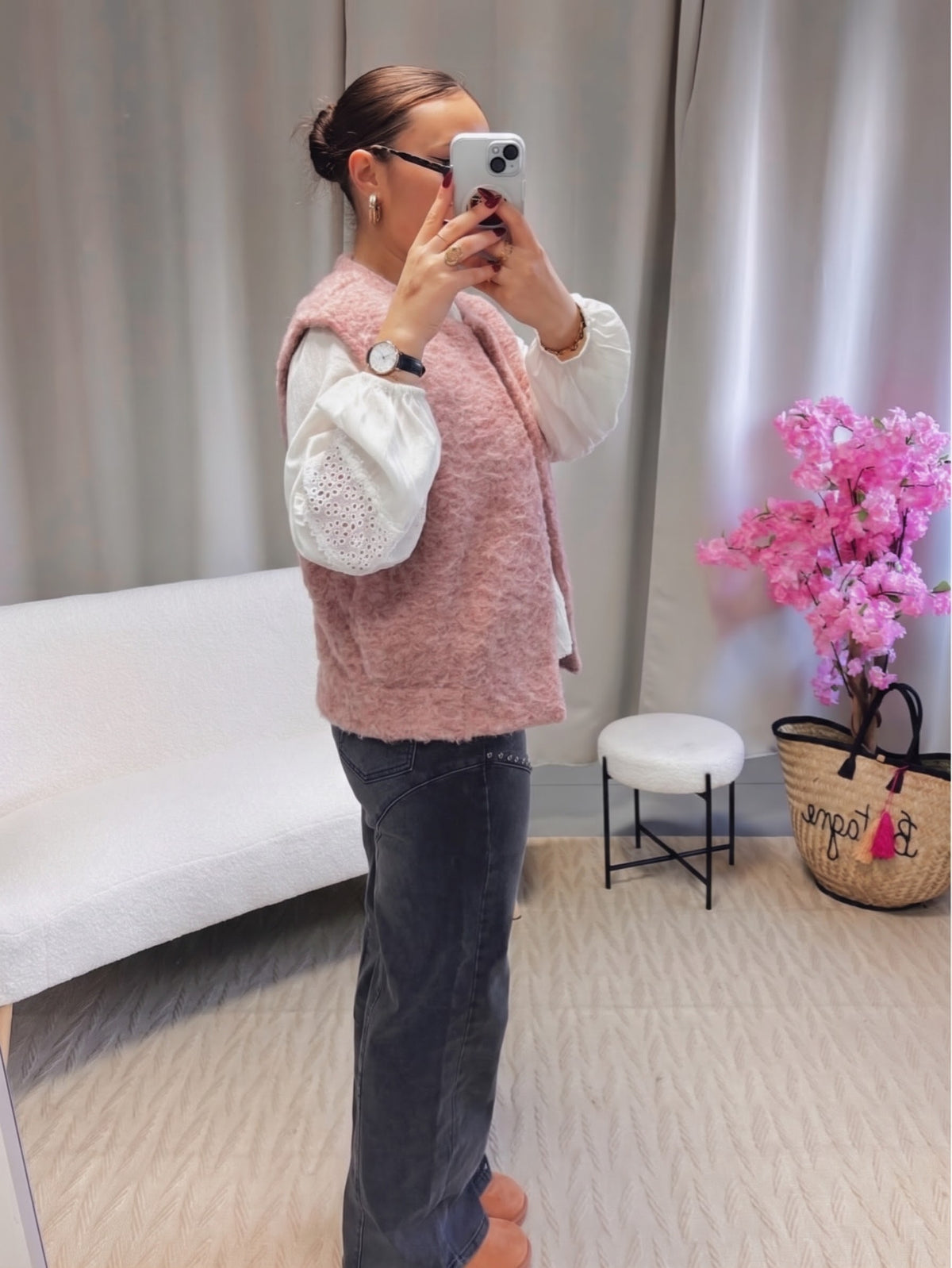 Veste ROMY rose clair