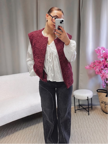 Veste ROMY bordeaux