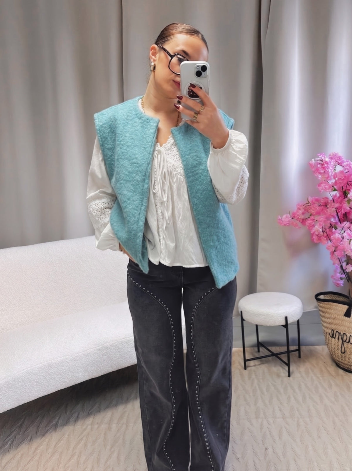 Veste ROMY turquoise