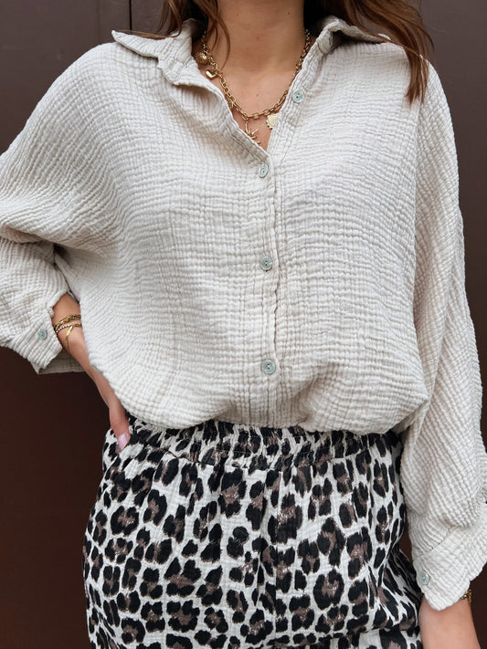 Chemise beige LINA
