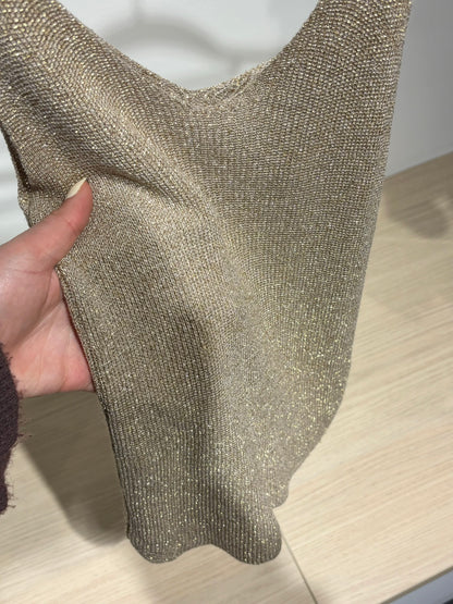 Débardeur SHINE doré foncé