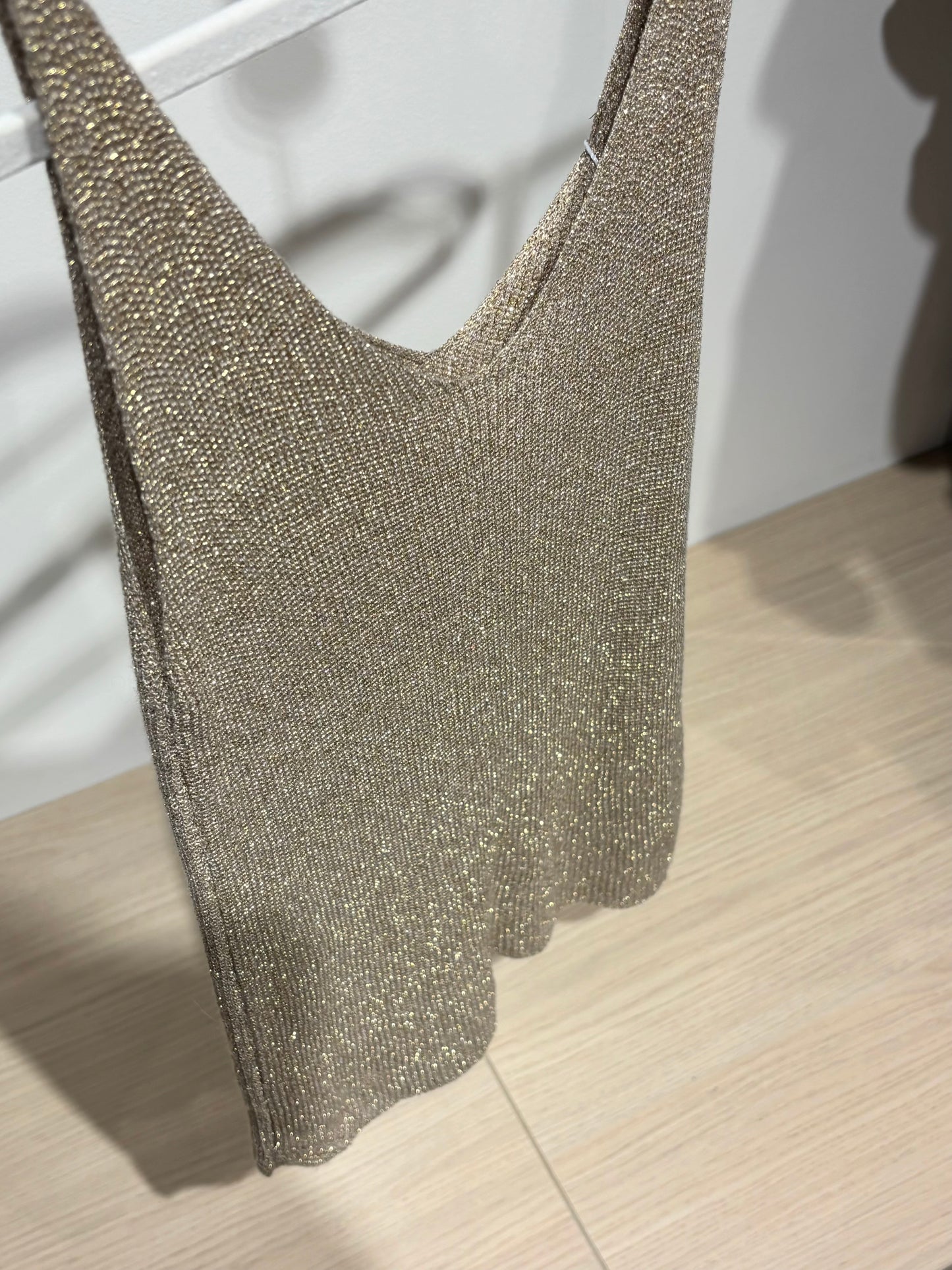 Débardeur SHINE doré foncé